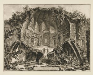 Restanten van de Tempel van de God Canopus in de Villa Adriana in Tivoli door Giovanni Battista Piranesi