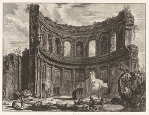 Overblijfselen van de Tempel die wordt gezegd van Apollo te zijn in Hadrianus door Giovanni Battista Piranesi