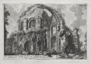 Avanzo del Tempio di Minerva Medica door Giovanni Battista Piranesi