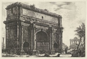 Boog van Septimius Severus te Rome door Giovanni Battista Piranesi