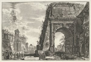 Boog van Titus te Rome door Giovanni Battista Piranesi