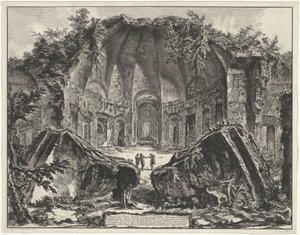 Canopus in de Villa Adriana te Tivoli door Giovanni Battista Piranesi