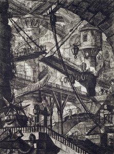 Carceri VII door Giovanni Battista Piranesi