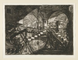 Carceri, XI: De Boog met een Schelpmotief door Giovanni Battista Piranesi