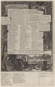 Catalogo delle Opere door Giovanni Battista Piranesi