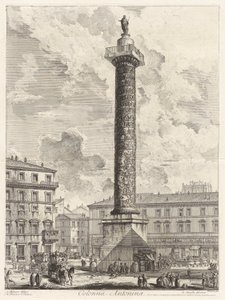 Colonna Antonina (De Zuil van Marcus Aurelius), uit Vedute di Roma (Gezichten van Rome)