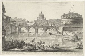 Engelenbrug en Engelenburcht te Rome (Gezichten op Rome)