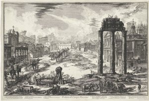 Forum Romanum te Rome door Giovanni Battista Piranesi