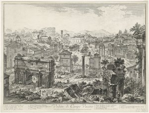Forum Romanum te Rome door Giovanni Battista Piranesi