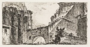 Forum van Augustus, plaat 15 uit Enkele Zichten op Triomfbogen en andere monumenten door Giovanni Battista Piranesi