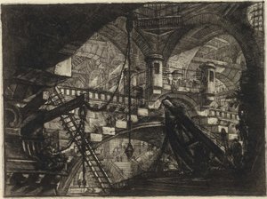Uit de serie De denkbeeldige gevangenissen (Le Carceri d