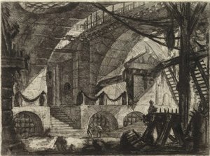 Uit de serie De denkbeeldige gevangenissen door Giovanni Battista Piranesi