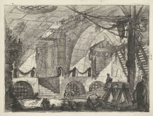 Kerker met zaagbok door Giovanni Battista Piranesi