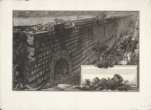 Muurconstructie door Giovanni Battista Piranesi