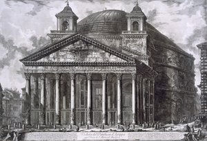 Pantheon van Agrippa, Rome (gravure)