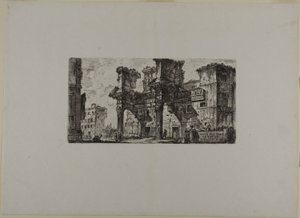 Deel van het Forum van Nerva, plaat vijf uit Some Views of Triumphal Arches and other monuments