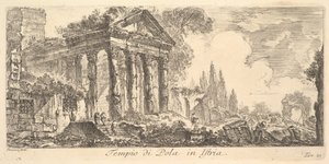 Plaat 21: Tempel van Pola in Istrië, ca. 1748 door Giovanni Battista Piranesi