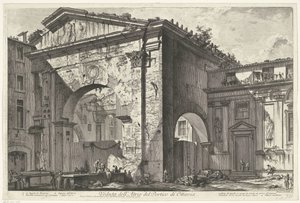 Porticus van Octavia te Rome door Giovanni Battista Piranesi