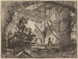Gevangenen op een Uitstekend Platform door Giovanni Battista Piranesi