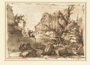 Romeinse ruïnes door Giovanni Battista Piranesi