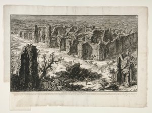 Rovine delle Terme Antoniniane (Ruïnes van de Antonijnse Baden [Baden van Caracalla]), uit Vedute di Roma door Giovanni Battista Piranesi