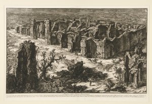 Rovine delle Terme Antoniniane door Giovanni Battista Piranesi