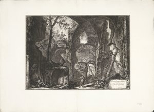 Ruïne in Villa Barberini door Giovanni Battista Piranesi