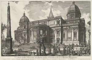 Santa Maria Maggiore te Rome door Giovanni Battista Piranesi