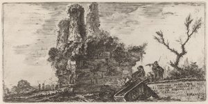Graf van de Drie Broers Curiatii in Albano door Giovanni Battista Piranesi
