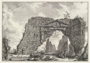 Sette Bassi buiten Rome. Gezichten op Rome