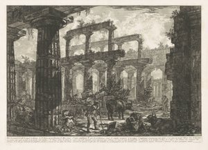 Tempel van Neptunus te Paestum door Giovanni Battista Piranesi