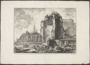 Tempel van Venus en Roma te Rome door Giovanni Battista Piranesi