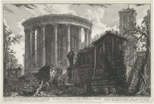 Tempel van Vesta en de Tempel van de Tiburtijnse Sibille in Tivoli