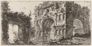 Tempel van Diana door Giovanni Battista Piranesi
