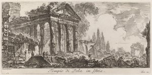 Tempel van Pula in Istrië door Giovanni Battista Piranesi