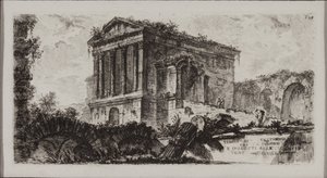 Tempel van Clitumnus tussen Fulgino en Spoleto door Giovanni Battista Piranesi