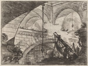 De boog met een schelpmotief door Giovanni Battista Piranesi