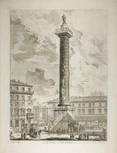 De Zuil van Marcus Aurelius, uit Zichten van Rome