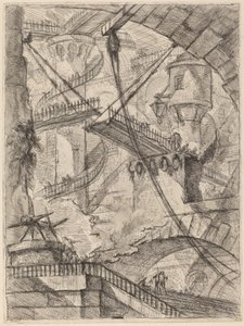 De ophaalbrug door Giovanni Battista Piranesi