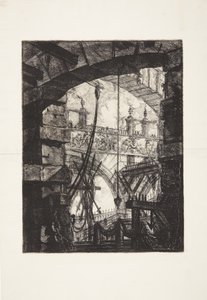 Het grote plein door Giovanni Battista Piranesi