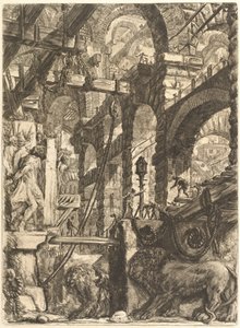 De Leeuwen Bas-Reliefs door Giovanni Battista Piranesi