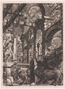 De Leeuwen Bas-Reliefs door Giovanni Battista Piranesi