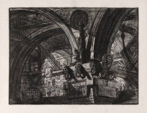 De Pier met een Lamp, plaat 15 uit Carceri d door Giovanni Battista Piranesi