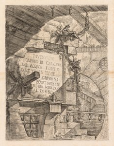 De Gevangenissen: Titelpagina -- Interieur van een Gevangenis door Giovanni Battista Piranesi