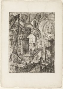De Ronde Toren, plaat 3 uit Imaginaire Gevangenissen door Giovanni Battista Piranesi