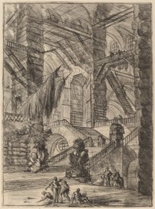 De Trap met Trofeeën door Giovanni Battista Piranesi