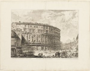 Het Theater van Marcellus, uit Uitzichten van Rome door Giovanni Battista Piranesi