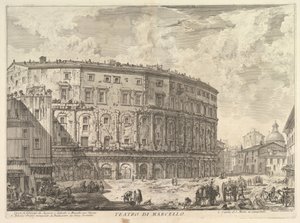Het Theater van Marcellus Teatro di Marcello, ca. 1757 door Giovanni Battista Piranesi