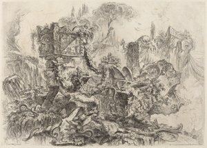 Het graf van Nero door Giovanni Battista Piranesi