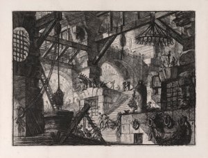 De Bron, plaat 13 uit Carceri door Giovanni Battista Piranesi